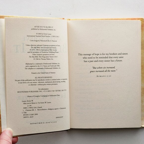 After You've Blown It: Reconnecting with God and Others by Erwin W. Lutzer - Picture 2 of 6